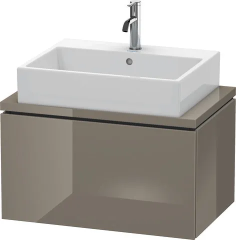 Duravit Waschtischunterschrank wandhängend „L-Cube“ 72 × 40 × 47,7 cm Flannel Grey Hochglanz