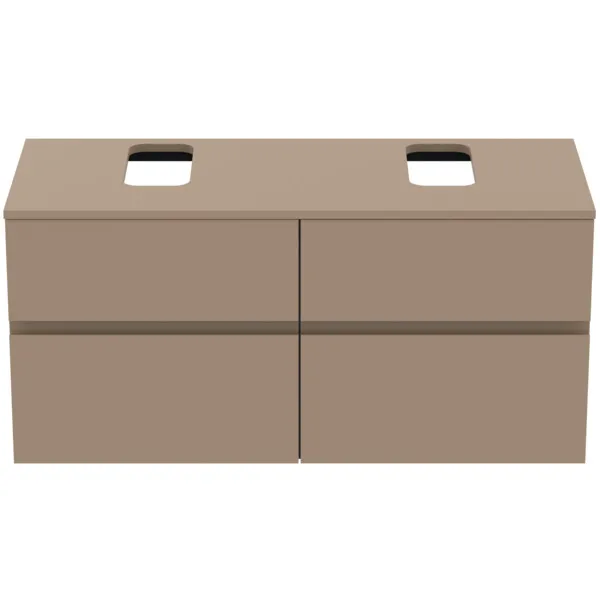 Ideal Standard Waschtischunterschrank „Finesse“ 120,2 × 55,8 × 50,5 cm Greige matt