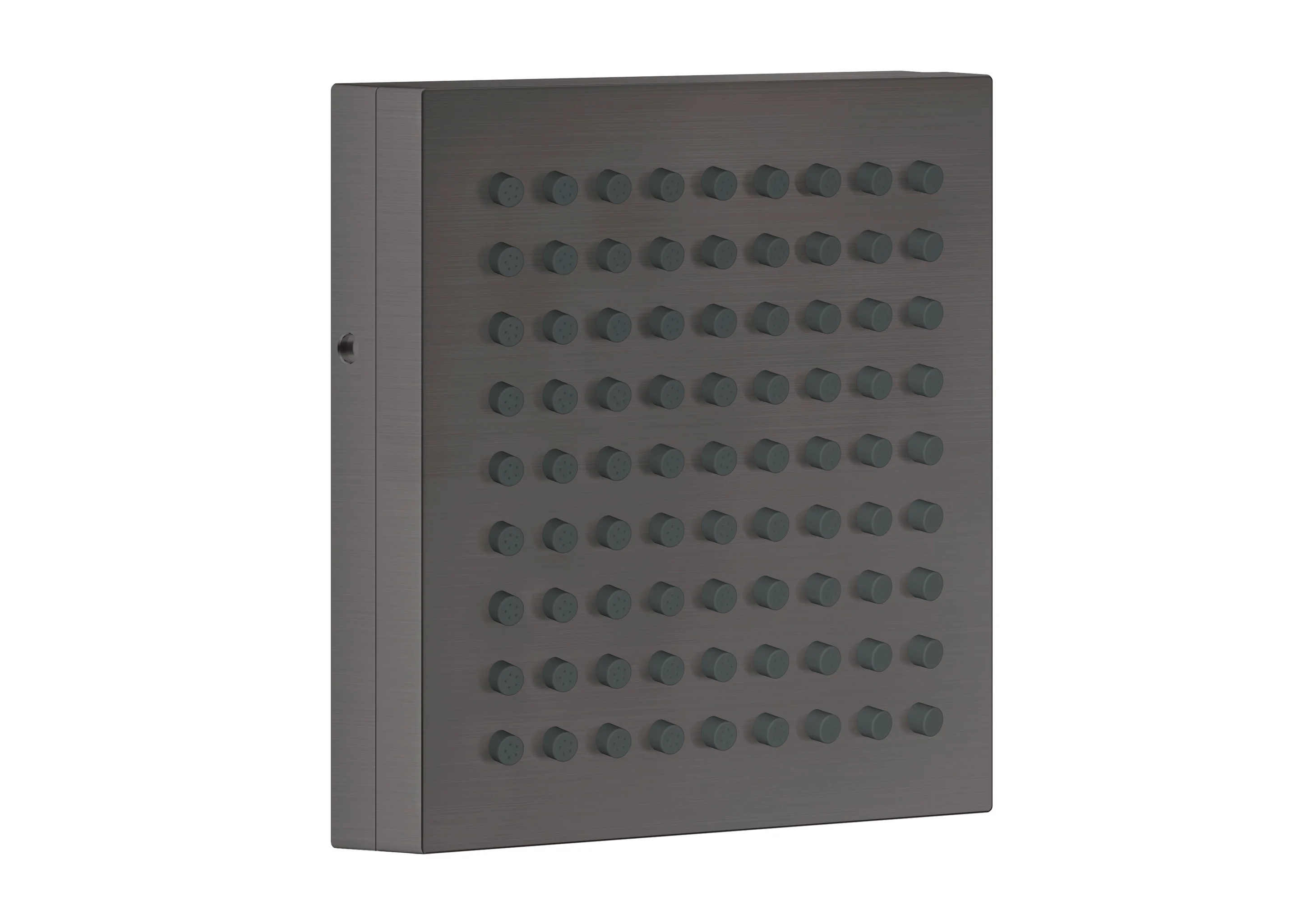 Hansgrohe AXOR ShowerComposition Schulterbrause 110x110 mm, Brushed Black Chrome, PowderRain Strahlart, einstellbarer Winkel (2 Positionen), Durchflussmenge 6,8 l/min bei 3 bar, Mindestfließdruck 1,2 bar, Anschluss DN15
