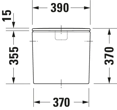 Spülkasten „DuraStyle“ 39 × 37 × 17 cm Spülkasten „DuraStyle“ 39 × 37 × 17 cm