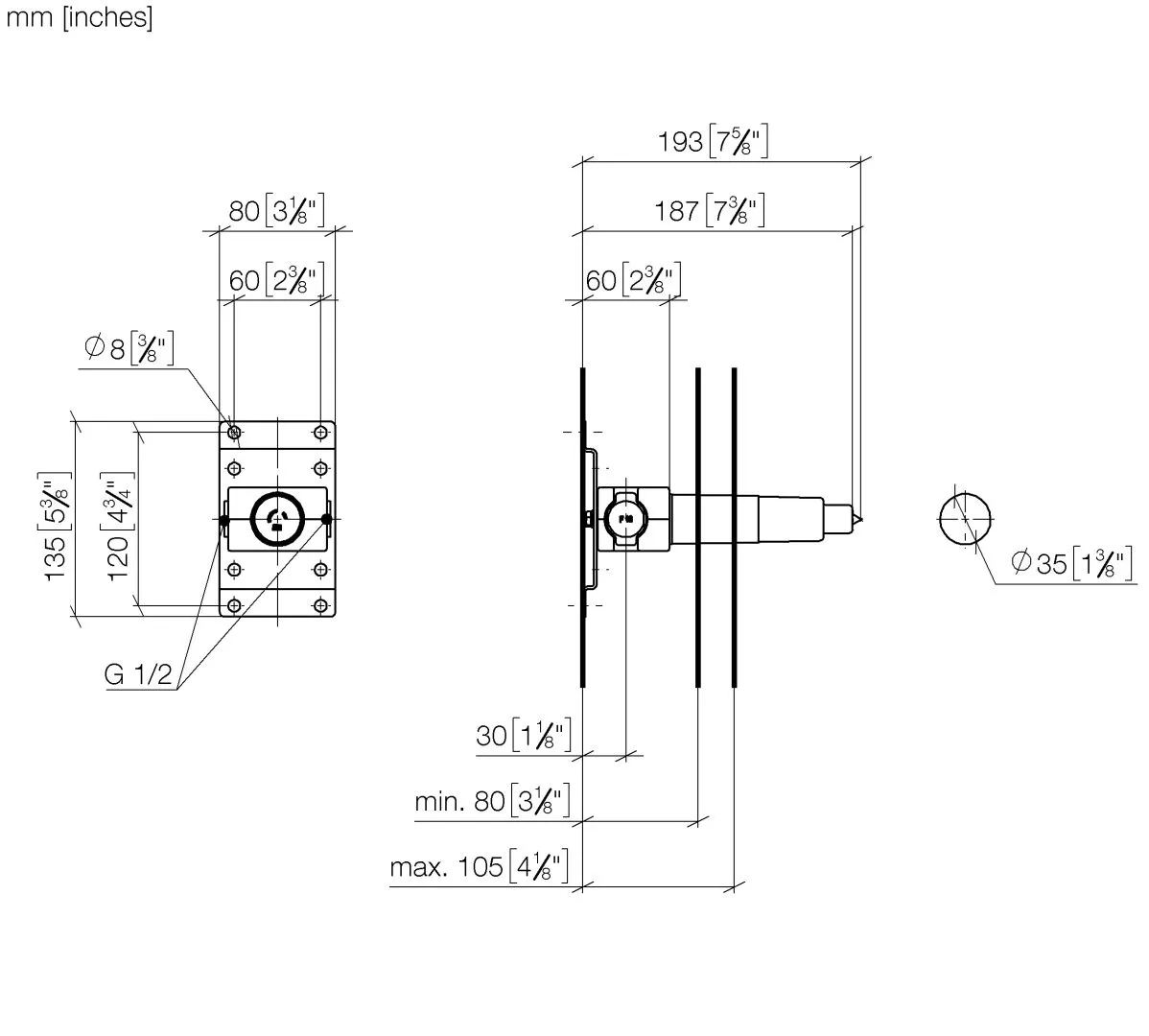 Dornbracht „SERIENNEUTRAL“ Wandscheibe Dornbracht „SERIENNEUTRAL“ Wandscheibe