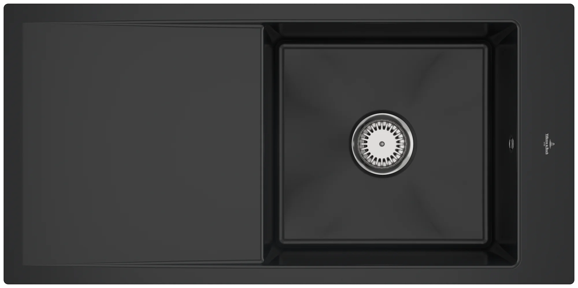 Villeroy & Boch Timeline 60 flat flächenbündige Spüle Pure Black