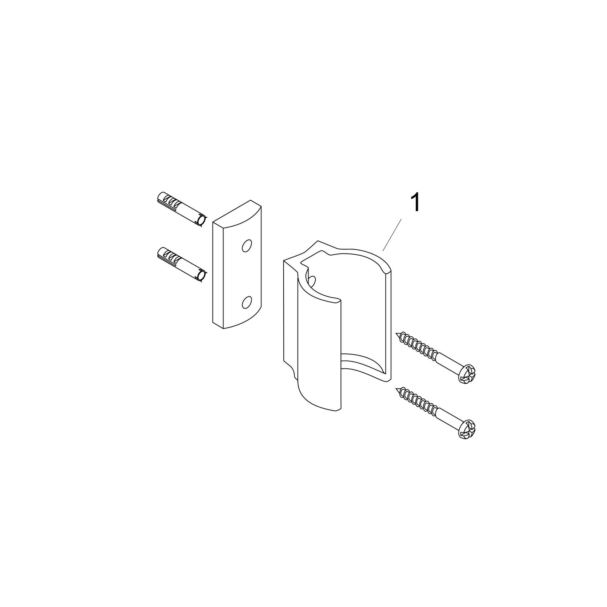 Hansgrohe AXOR Starck Brausehalter, Chrom Hansgrohe AXOR Starck Brausehalter, Chrom