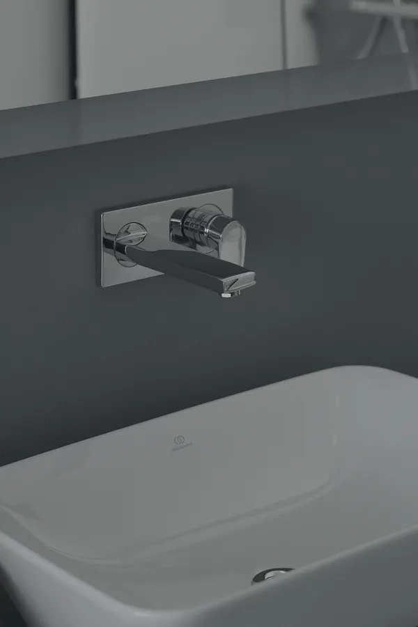 Wand-Waschtischarmatur Unterputz Edge, Bausatz 2, 5 l/min., Ausladung 191mm, Chrom Wand-Waschtischarmatur Unterputz Edge, Bausatz 2, 5 l/min., Ausladung 191mm, Chrom