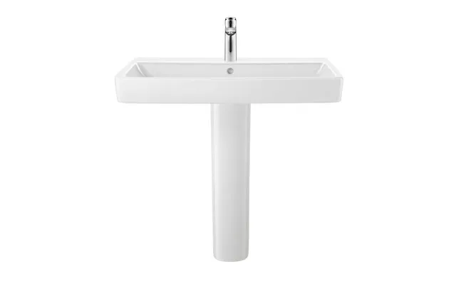 Standsäule Nohne 1 weiß 190x170x720mm, bodenstehend Standsäule Nohne 1 weiß 190x170x720mm, bodenstehend