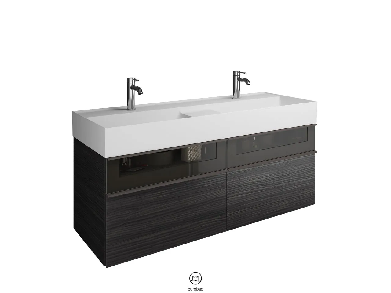 burgbad Badmöbelset „Yumo“ in Tectona Dekor Zimt burgbad Badmöbelset „Yumo“ in Tectona Dekor Zimt