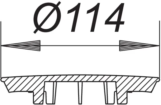 Abdeckhaube ORIO, Kunststoff, verchromt Abdeckhaube ORIO, Kunststoff, verchromt