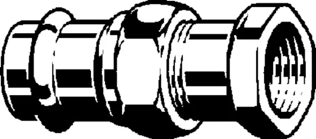 „Sanpress“ Übergangsverschraubung mit 1 Muffe auf Innengewinde 18 mm × 3/4″