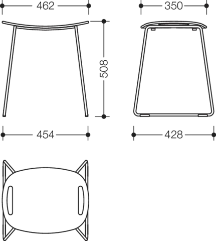 HEWI Hocker 48,9 × 42,8 cm HEWI Hocker 48,9 × 42,8 cm