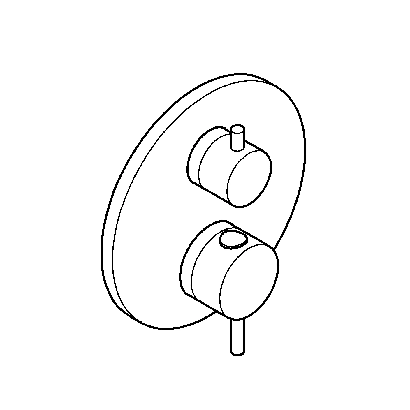 Grohe Atrio Thermostat-Brausebatterie mit integrierter 2-Wege-Umstellung, Fertigmontageset für Grohe Rapido SmartBox, chrom Grohe Atrio Thermostat-Brausebatterie mit integrierter 2-Wege-Umstellung, Fertigmontageset für Grohe Rapido SmartBox, chrom