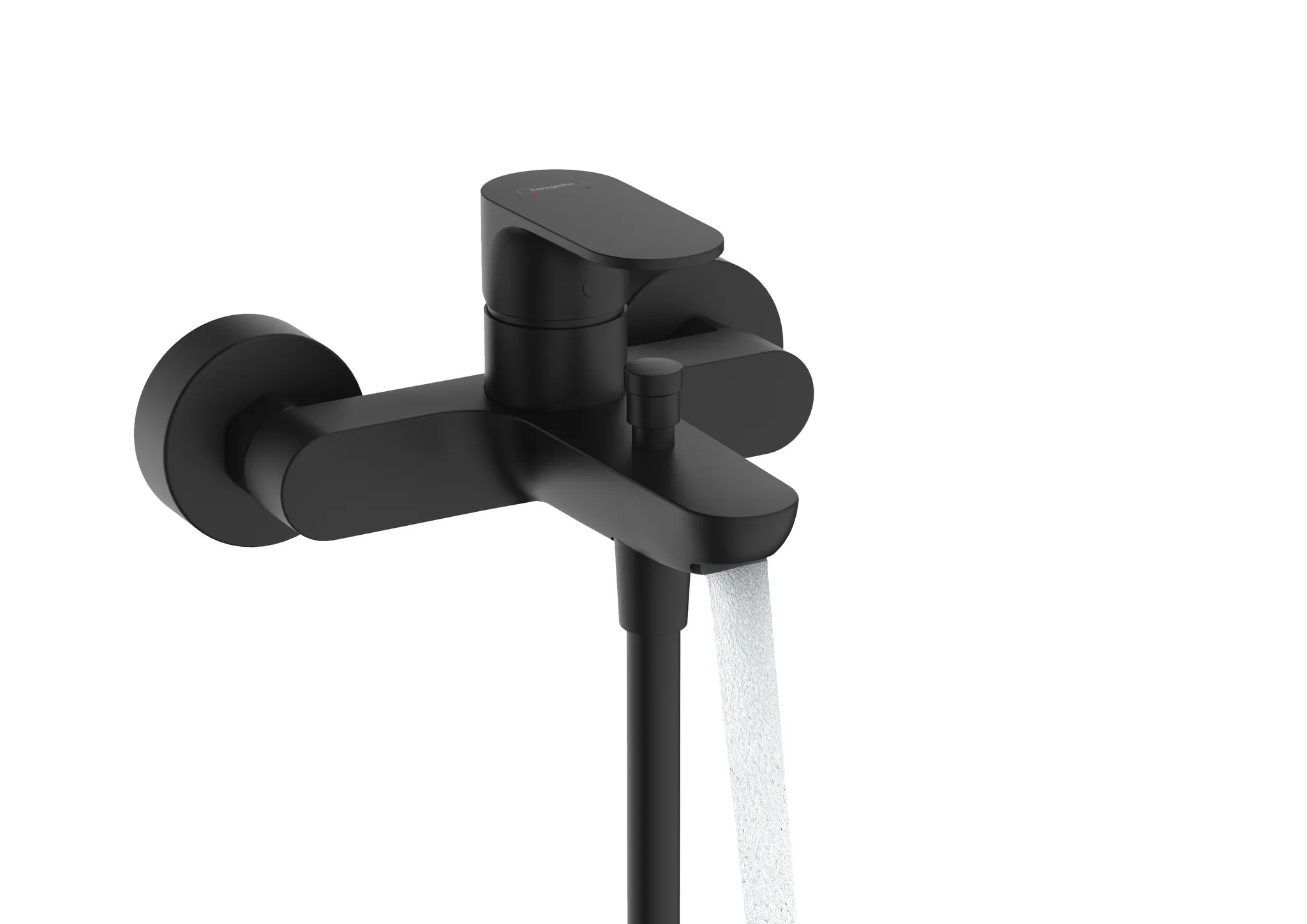 Hansgrohe Rebris S Einhebel-Wannenmischer Aufputz, Mattschwarz, Ausladung 173 mm, DN15, Keramikmischsystem Hansgrohe Rebris S Einhebel-Wannenmischer Aufputz, Mattschwarz, Ausladung 173 mm, DN15, Keramikmischsystem