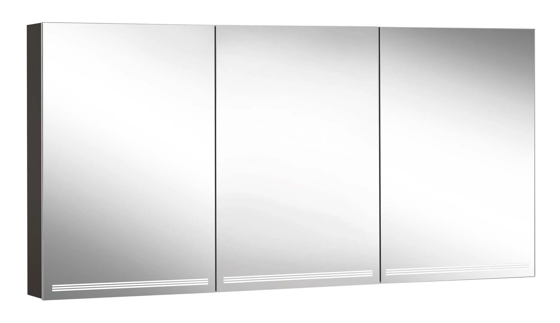 Schneider Spiegelschrank GRACE TW GRL 150/3/GT/TW - Schwarz Matt, Aluminium Korpus, LED Beleuchtung Tunable White Schneider Spiegelschrank GRACE TW GRL 150/3/GT/TW - Schwarz Matt, Aluminium Korpus, LED Beleuchtung Tunable White