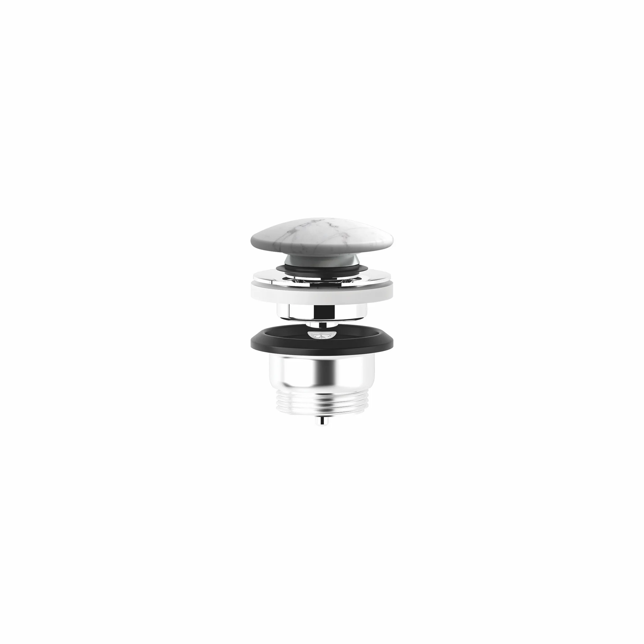 -ROTEX Push-Open-Ablaufgarnitur Marble Carrara matt