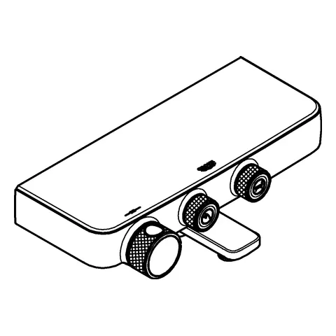 Grohe Grohtherm SmartControl Thermostat-Wannenbatterie, Wandmontage, ½ chrom Grohe Grohtherm SmartControl Thermostat-Wannenbatterie, Wandmontage, ½ chrom