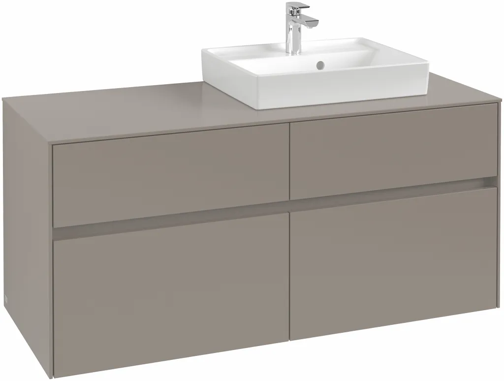 Villeroy & Boch Waschtischunterschrank „Collaro“ 1200 × 548 × 500 mm Marine Blue, ohne Beleuchtung, für Becken rechts