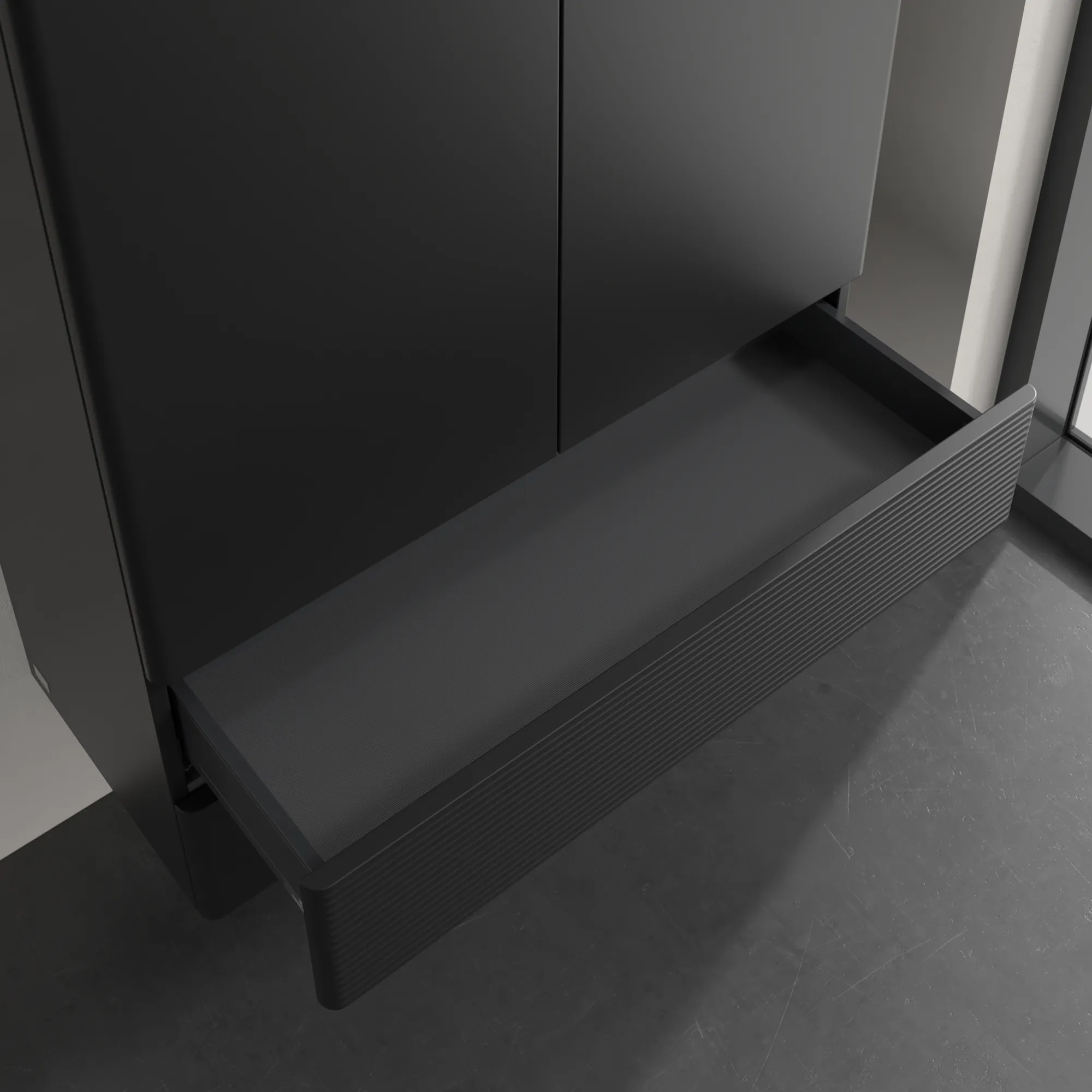 Villeroy & Boch Antao Highboard K47, 814x1039x356mm, 2 Türen, Black Matt Lacquer Villeroy & Boch Antao Highboard K47, 814x1039x356mm, 2 Türen, Black Matt Lacquer