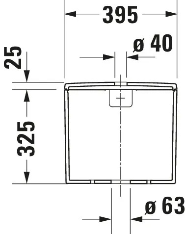 Spülkasten „ME by Starck“ 39,5 × 35 × 18 cm Spülkasten „ME by Starck“ 39,5 × 35 × 18 cm