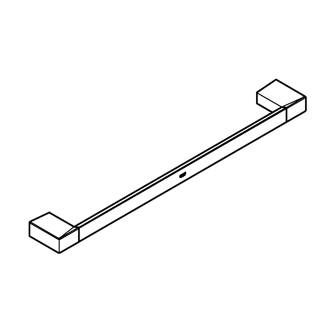 Badetuchhalter Selection Cube 40767, 500 mm, chrom