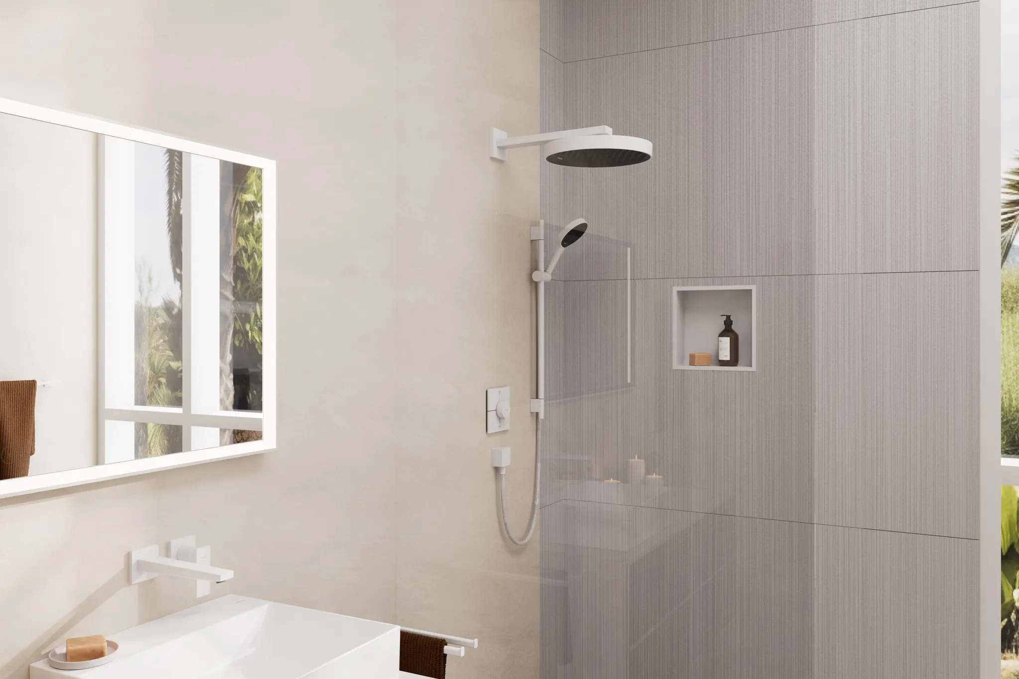 Kopfbrause Rainfinity 360 1jet Deckenmontage chrom Kopfbrause Rainfinity 360 1jet Deckenmontage chrom