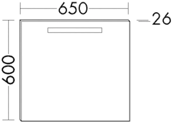 burgbad Spiegel „Sys30“ 650 × 600 mm burgbad Spiegel „Sys30“ 650 × 600 mm