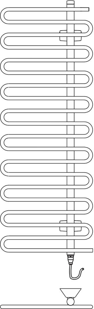 Kermi Design-Elektroheizkörper „Icaro®-E“ 40 × 142,1 cm in Weiß