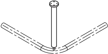 HEWI Deckenabhängung „Serie 801“ 8 × 8 cm HEWI Deckenabhängung „Serie 801“ 8 × 8 cm