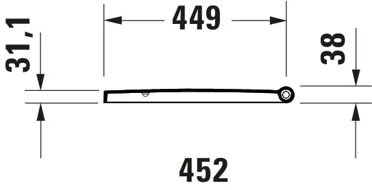 Duravit WC-Sitz „Vero Air“ 37,8 × 46,9 × 4,9 cm Duravit WC-Sitz „Vero Air“ 37,8 × 46,9 × 4,9 cm