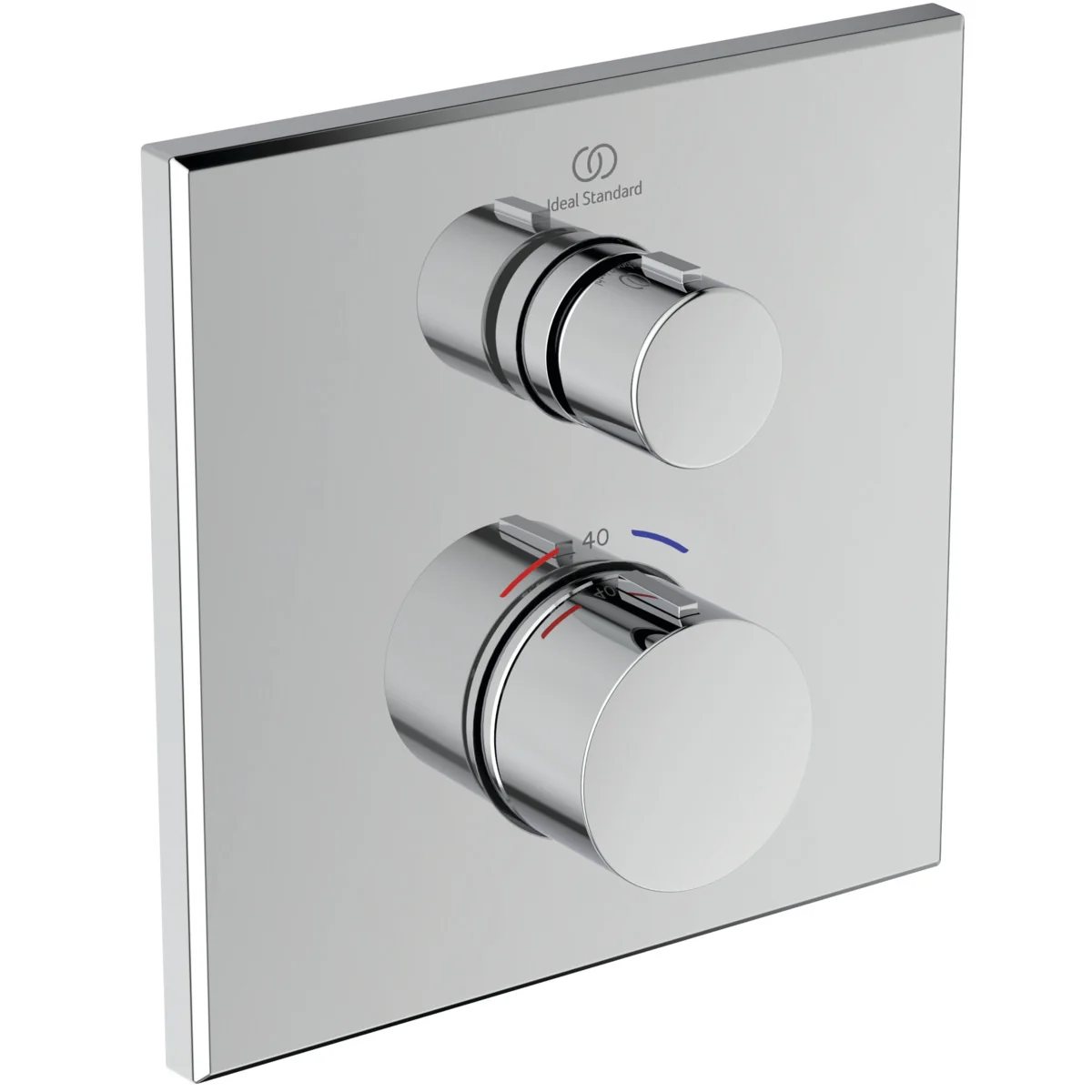 Ideal Standard Ceratherm Navigo Unterputz-Thermostat für Wanne & Dusche, Chrom, 1 Verbraucher Ideal Standard Ceratherm Navigo Unterputz-Thermostat für Wanne & Dusche, Chrom, 1 Verbraucher