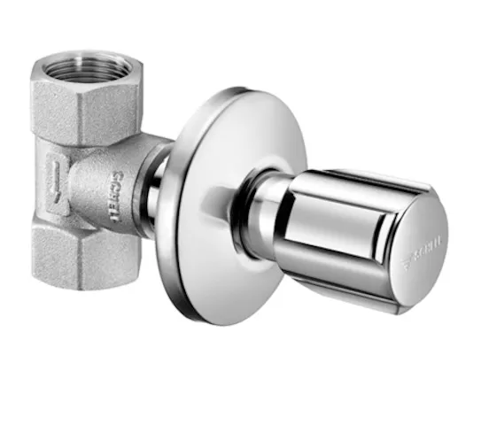 Unterputzventil DN 20, Max. Betriebsdruck: 10 bar, DN 20 G 3/4 IG, DN 20 G 3/4 IG, chrom