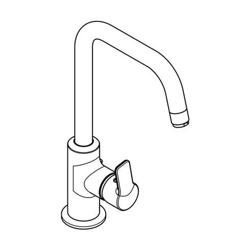 Kludi PURE & EASY Waschtisch-EHM seitl. mit Metallablaufg. chrom