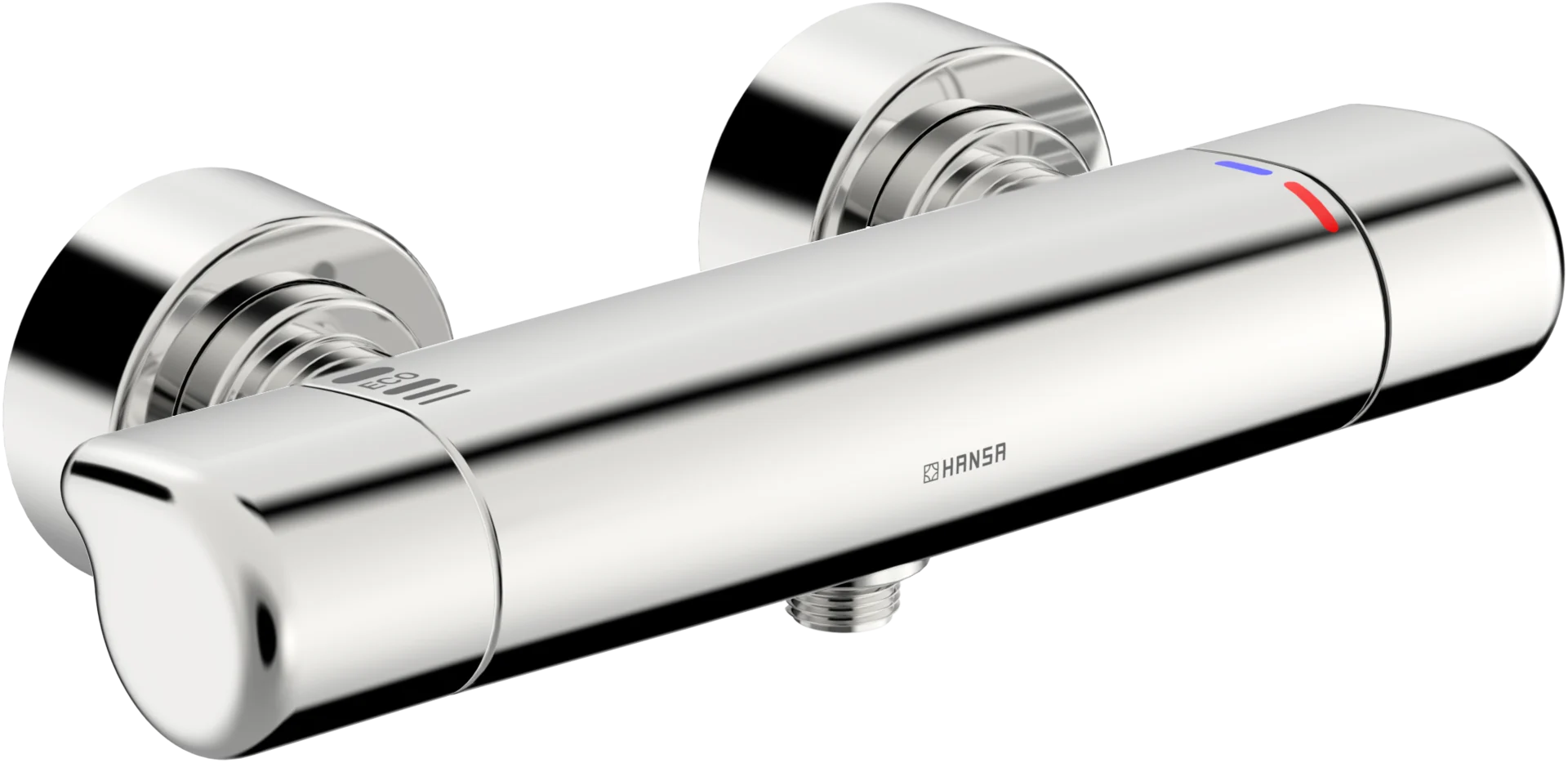 HansaCARE Duscharmatur, Wandmontage, Thermostat, Chrom HansaCARE Duscharmatur, Wandmontage, Thermostat, Chrom