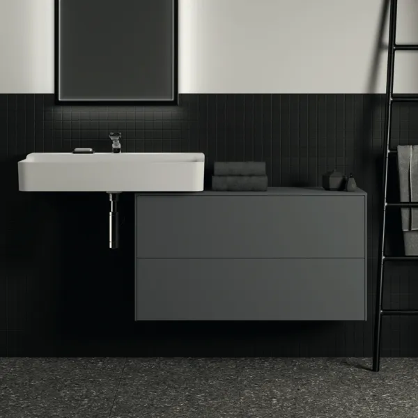 Ideal Standard Waschtischunterschrank Conca, 2 Auszüge, Anthrazit