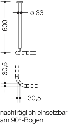 HEWI Deckenabhängung „Serie 801“ 7 × 7 cm HEWI Deckenabhängung „Serie 801“ 7 × 7 cm