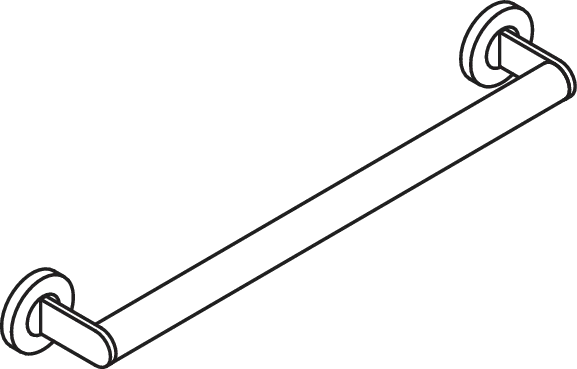 Haltegriff mobil, Edelstahl, pulverbeschichtet, Achsmaß 500 mm, Durchmesser 32 mm, in Farbe DC (Schwarz tiefmatt) Haltegriff mobil, Edelstahl, pulverbeschichtet, Achsmaß 500 mm, Durchmesser 32 mm, in Farbe DC (Schwarz tiefmatt)