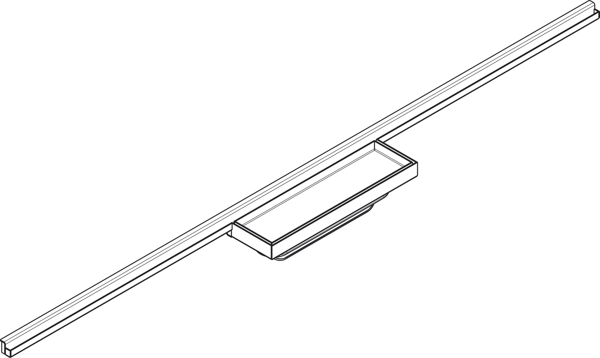 RainDrain Minimalistic Fertigset Duschrinne 1000
