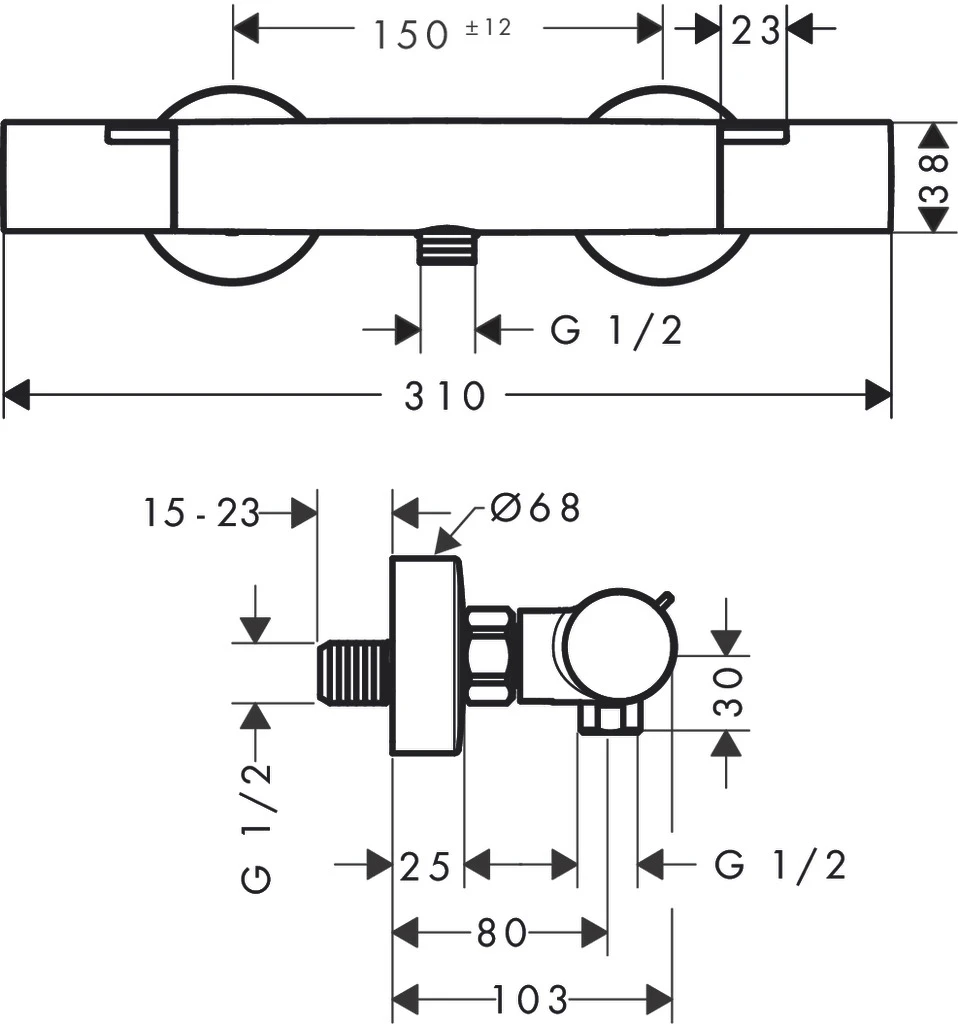 Duscharmatur „Ecostat Fine“