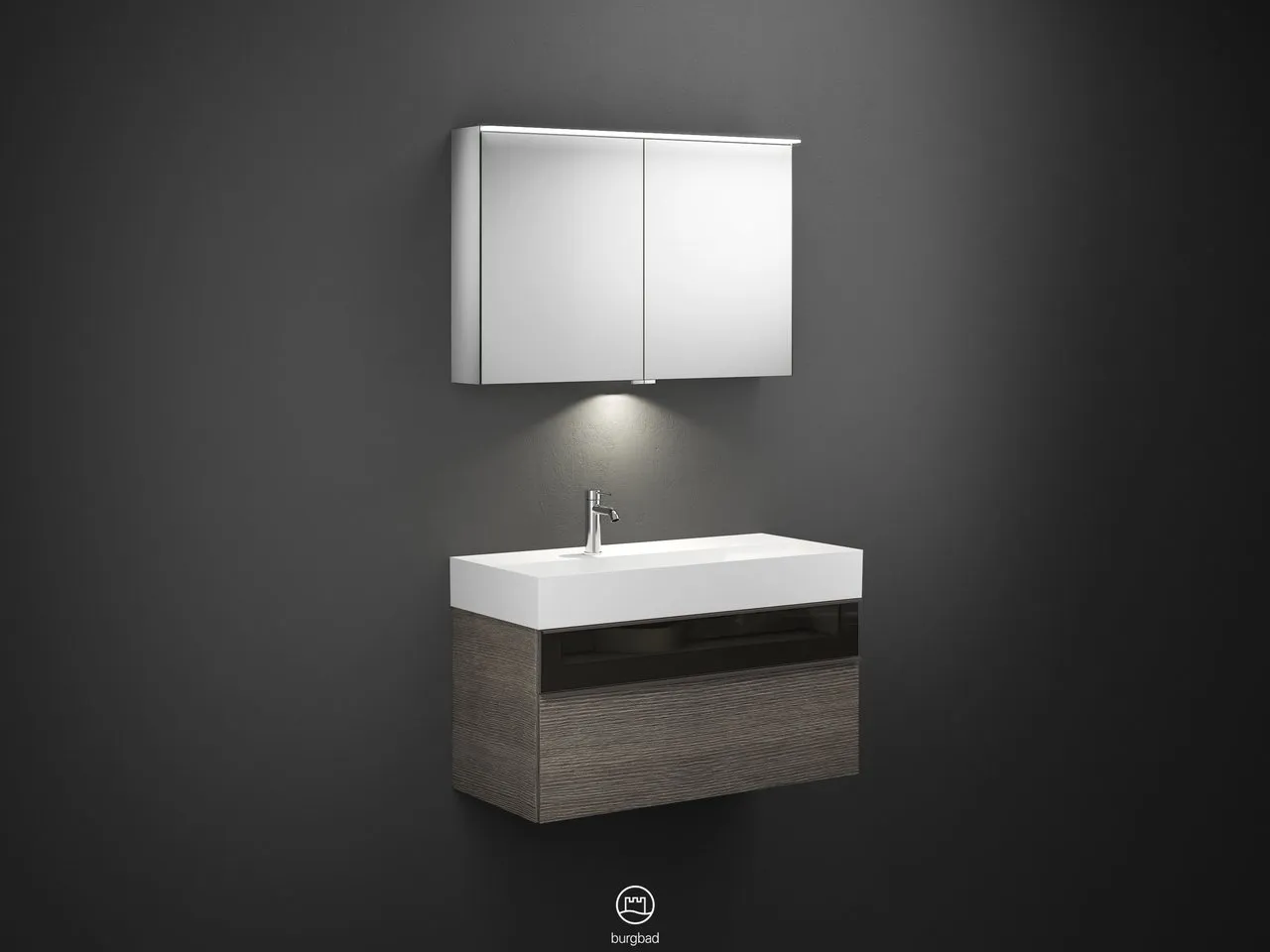 burgbad Yumo PG2 Badmöbelset SFLA102