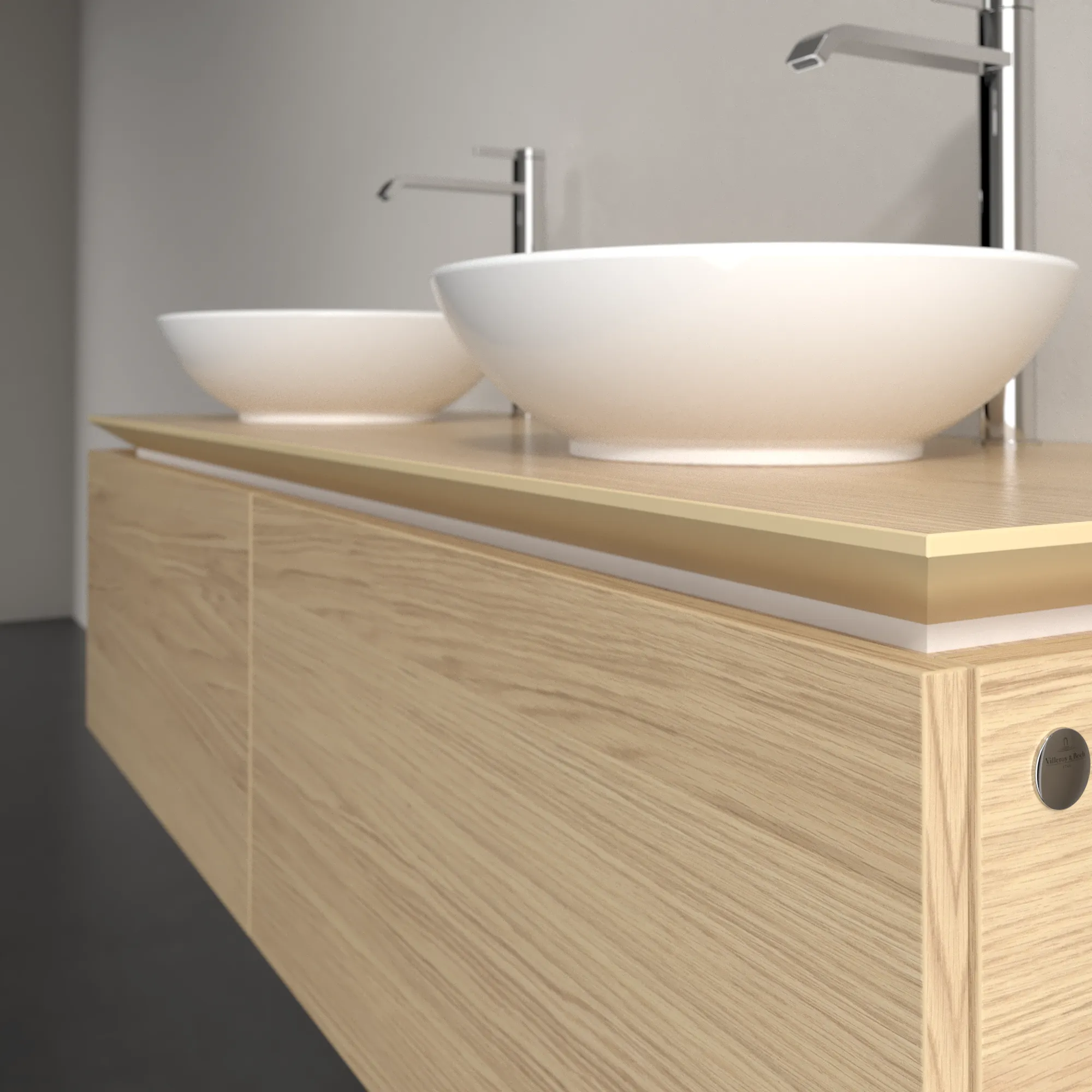 Villeroy & Boch Waschtischunterschrank „Legato“ für Schrankwaschtisch 1400 × 380 × 500 mm Nordic Oak, für links und rechts Villeroy & Boch Waschtischunterschrank „Legato“ für Schrankwaschtisch 1400 × 380 × 500 mm Nordic Oak, für links und rechts