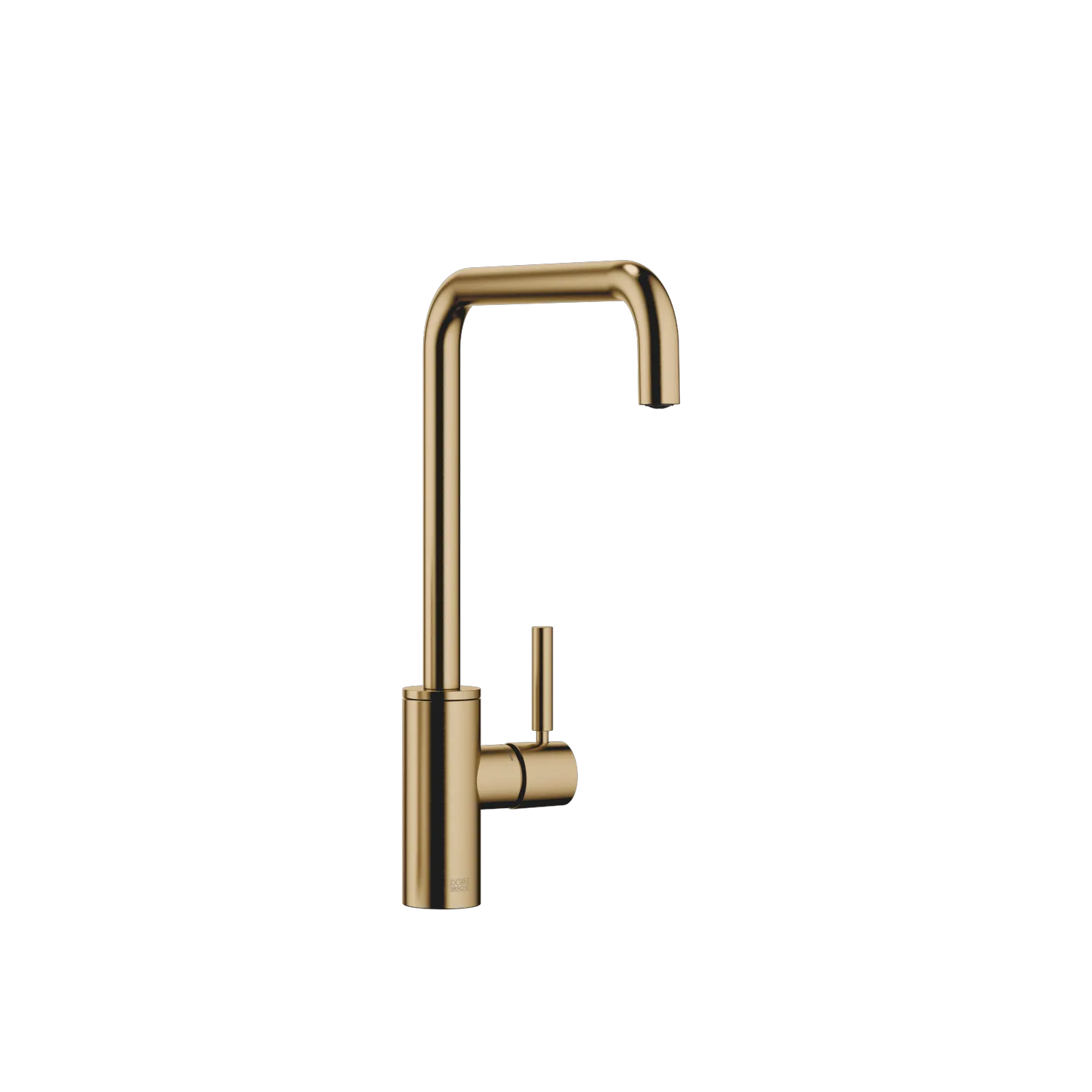 Dornbracht Einhebelmischer META SQUARE Dark Brass gebürstet PVD, Ausladung 235 mm, schwenkbarer Auslauf 360°, luftangereicherter Strahl, max. Durchfluss 8 l/min bei 3 bar Fließdruck