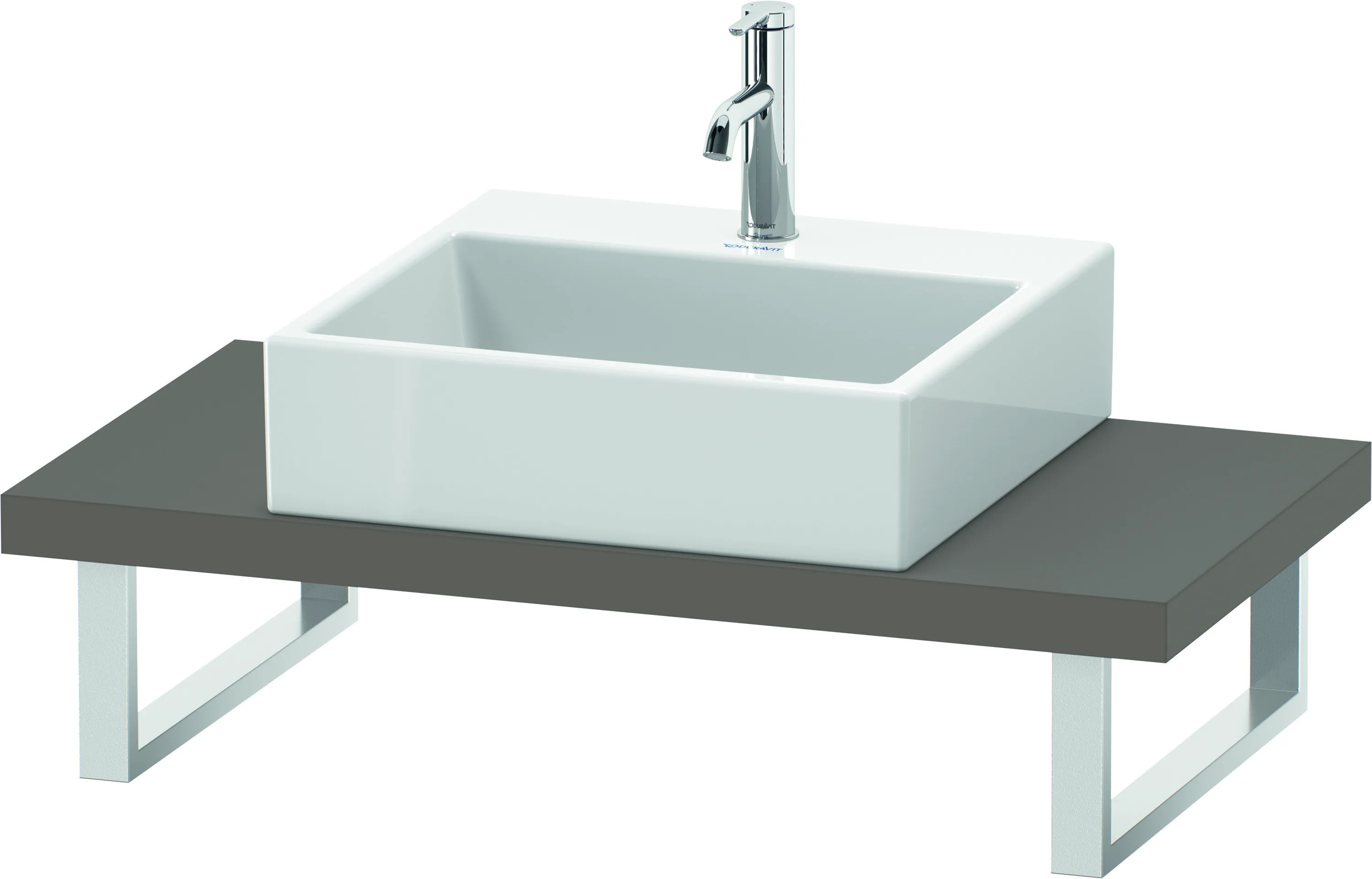 Duravit Konsole „L-Cube“ in Basalt Matt Duravit Konsole „L-Cube“ in Basalt Matt