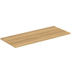 Waschtischplatte i.life B ohne Ausschnitt 1204x506x18mm Weiß matt