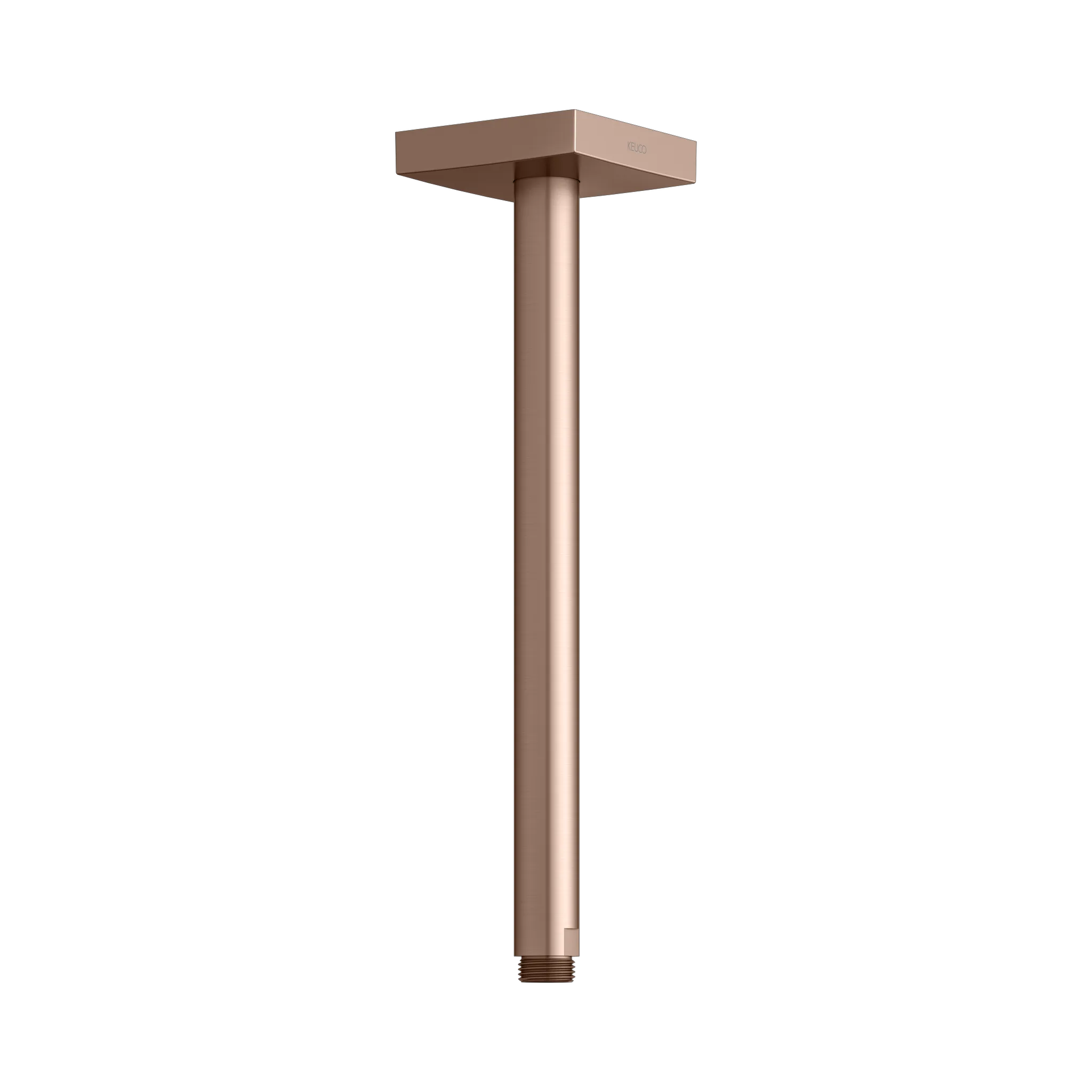 KEUCO Brausearm Deckenmontage eckig 300 mm Rotgold gebürstet KEUCO Brausearm Deckenmontage eckig 300 mm Rotgold gebürstet