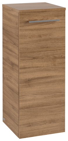 Villeroy & Boch Seitenschrank „Avento“ 35 × 89 × 37,3 × 37,3 cm in Kansas Oak, Anschlag rechts, Soft Closing, 1 Tür