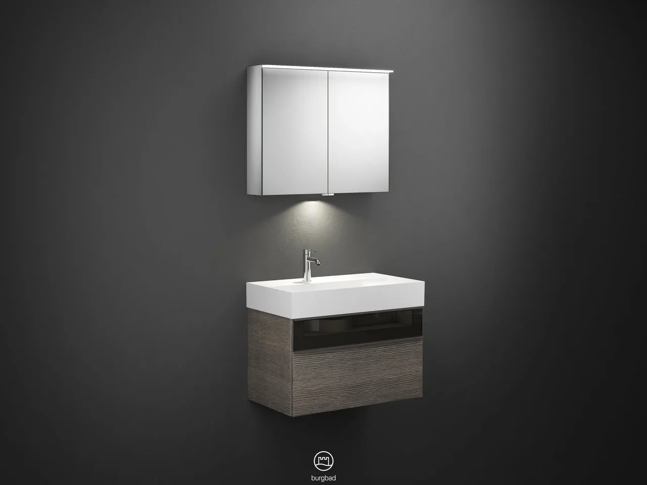 burgbad Yumo PG2 Badmöbelset SFLA082