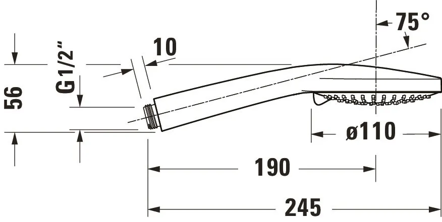Handbrause „Zubehör Armaturen“ in Chrom Handbrause „Zubehör Armaturen“ in Chrom