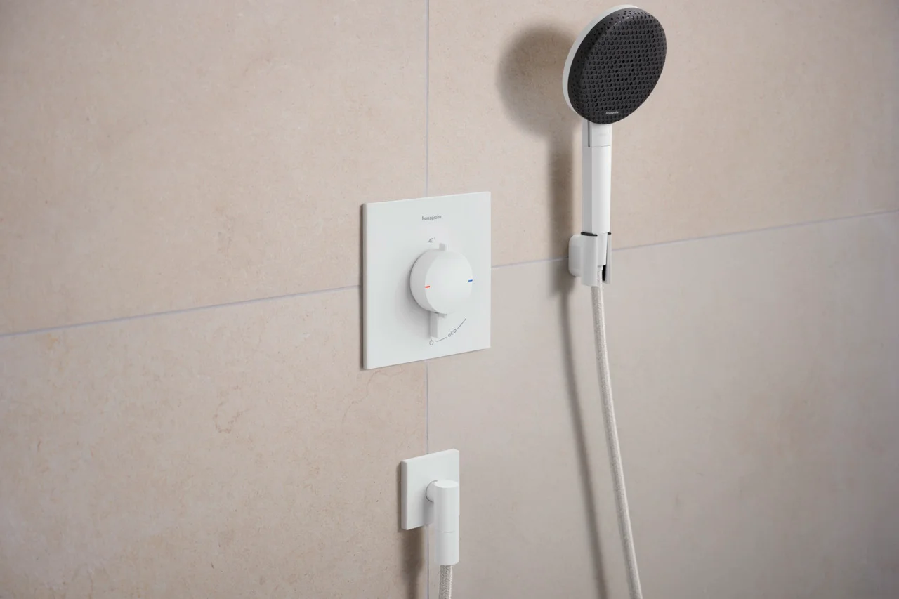 Hansgrohe Ecostat Comfort E Thermostat Unterputz, 1 Verbraucher, Mattweiß