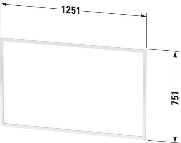 Duravit Einbaurahmen „L-Cube“ in Weiß Matt