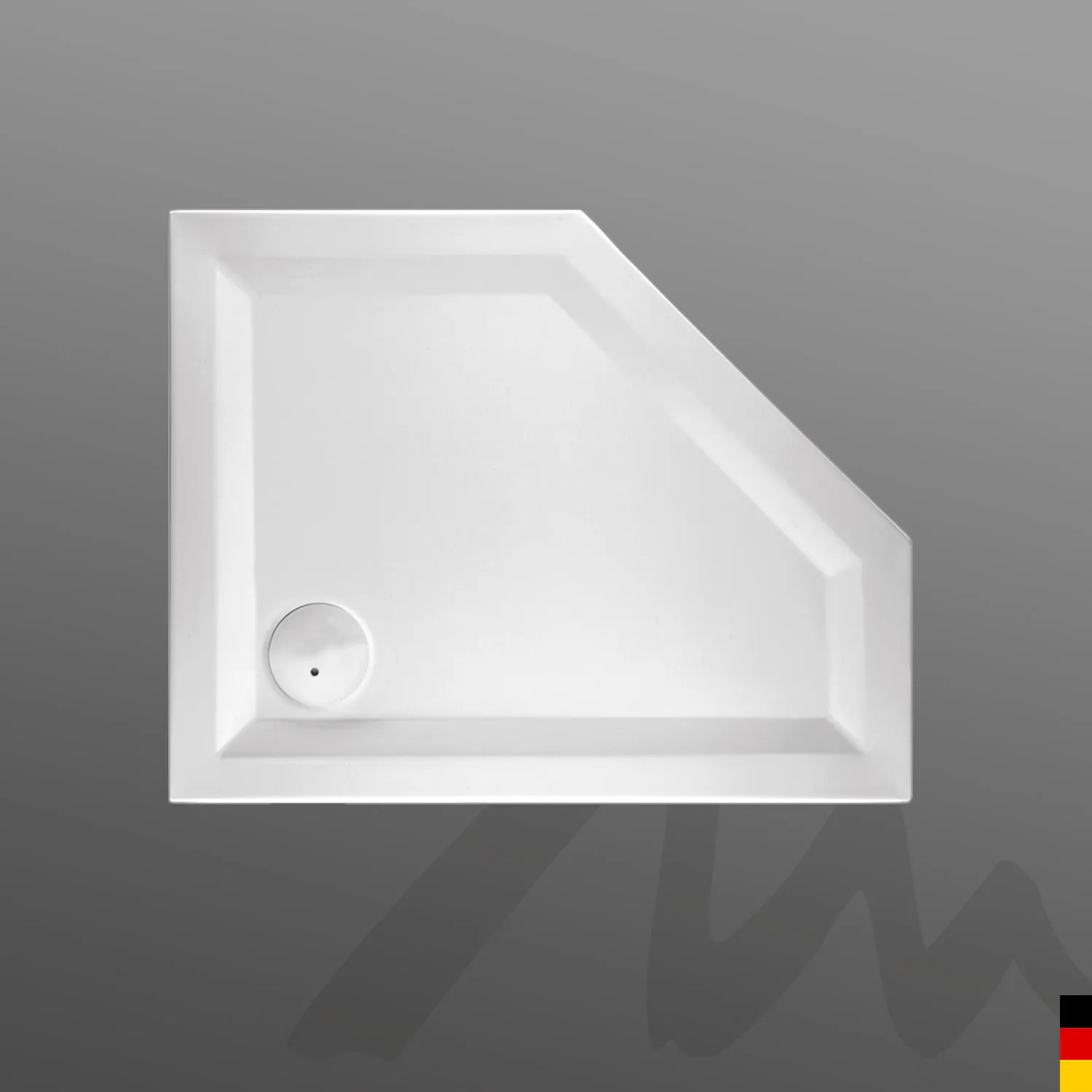 Mauersberger Acryl-Duschwannen-Einheit circi 100⁄80 re, 1-teilig mit Dichtvlies, weiß Mauersberger Acryl-Duschwannen-Einheit circi 100⁄80 re, 1-teilig mit Dichtvlies, weiß