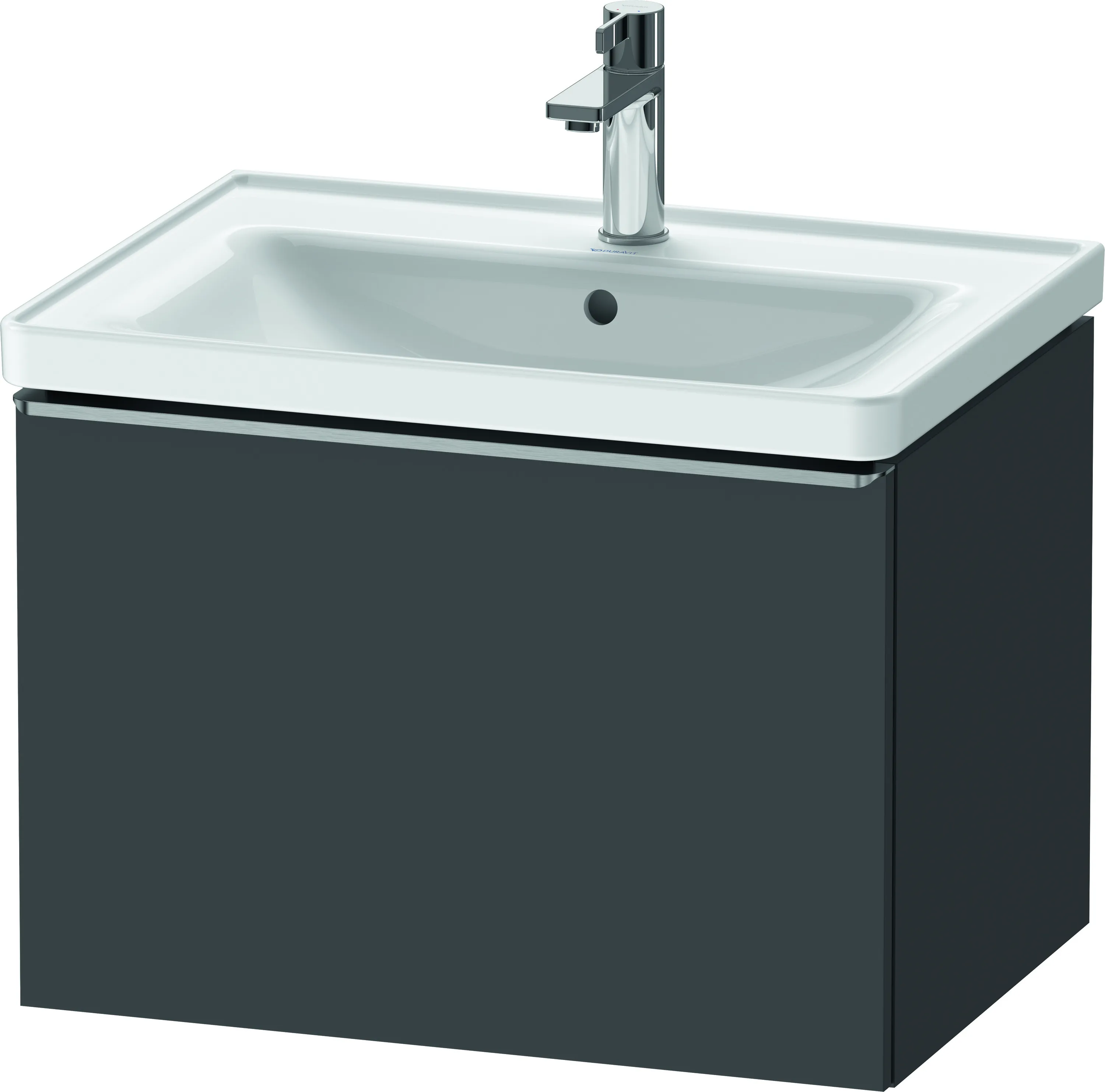 Duravit Waschtischunterschrank wandhängend „D-Neo“ 63,4 × 44 × 45,2 cm Graphit Matt