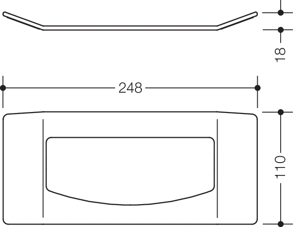 HEWI Entnahmeadapter 24,8 cm